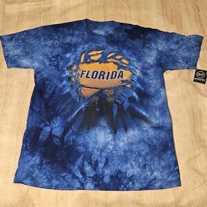 Size Xl Mens The Mountain Florida Gators Football Blue Tye Dye Tshirt Nwt
